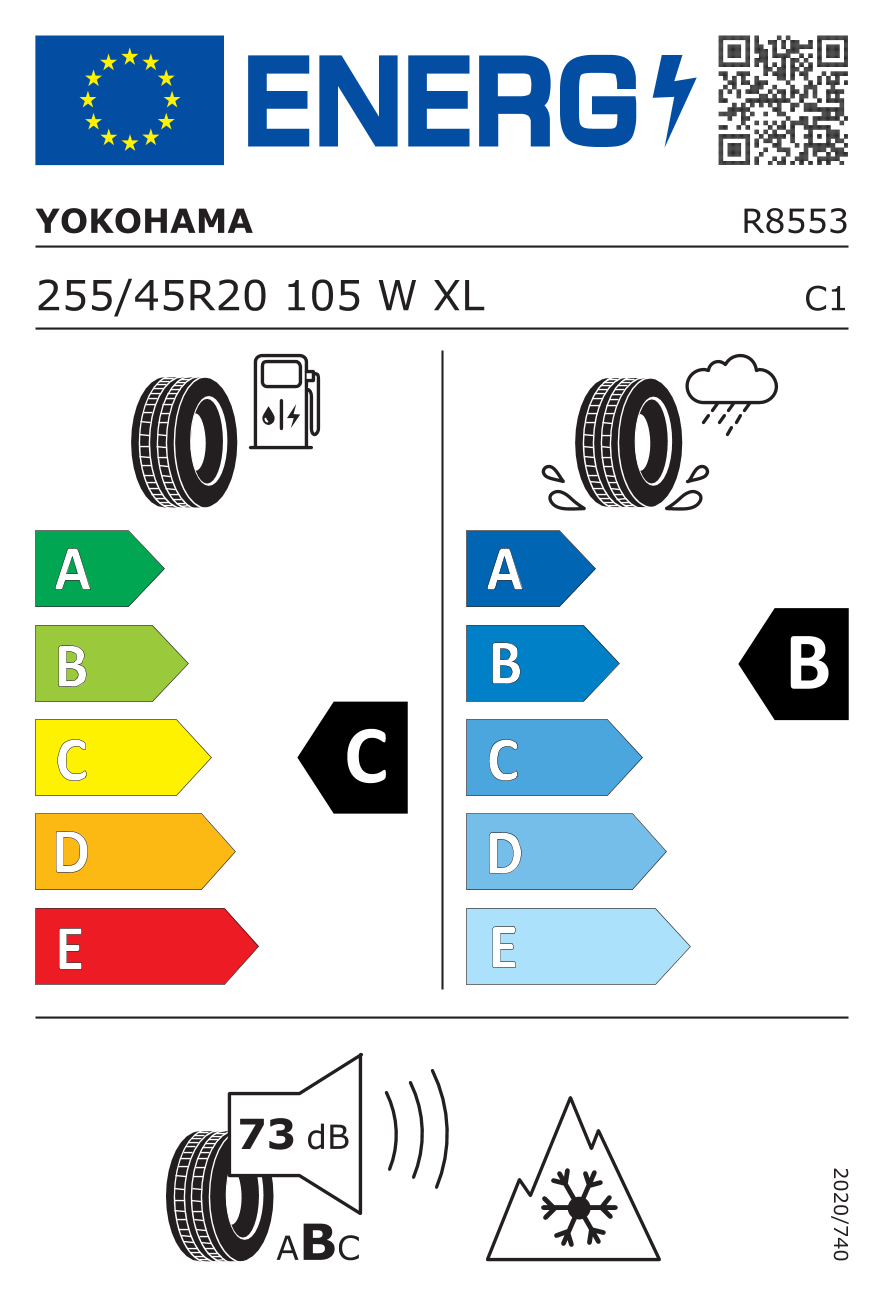Etykieta opony R8553