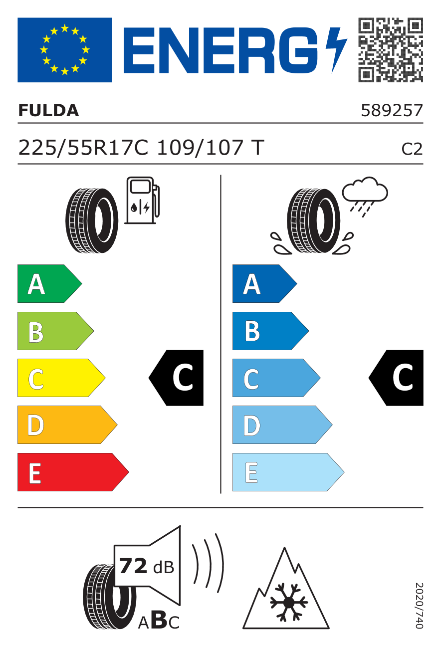 Etykieta opony 589257