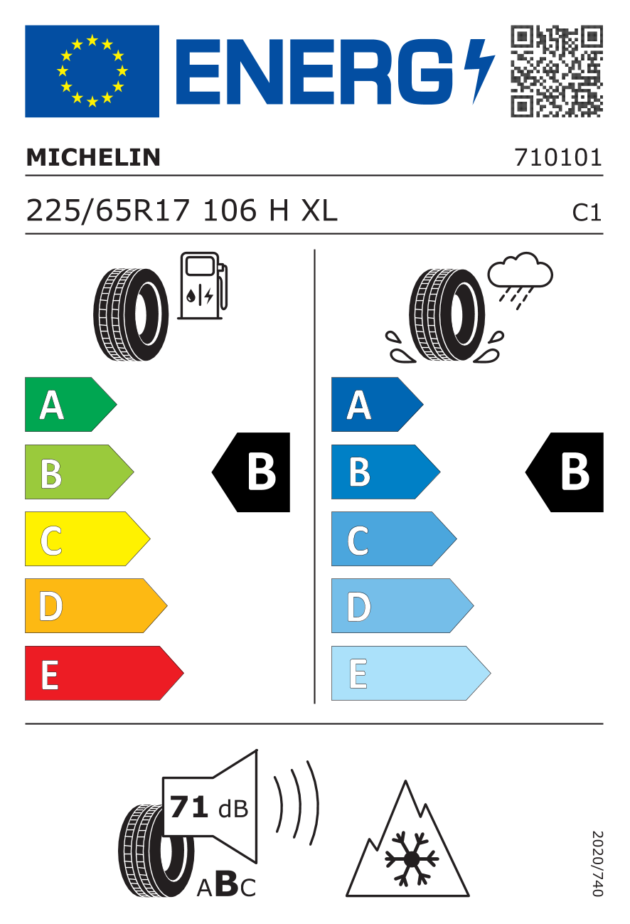 Etykieta opony 710101