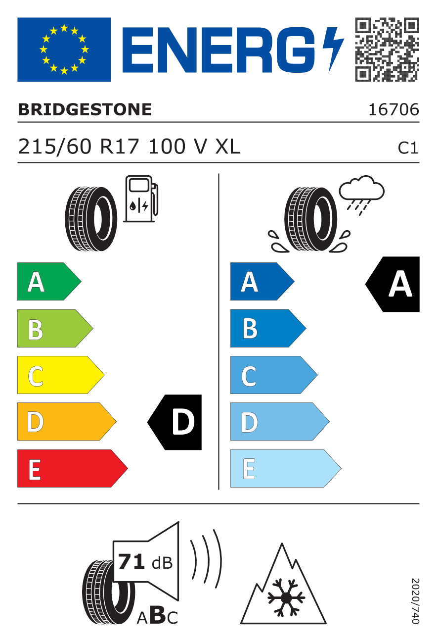 Etykieta opony 16706