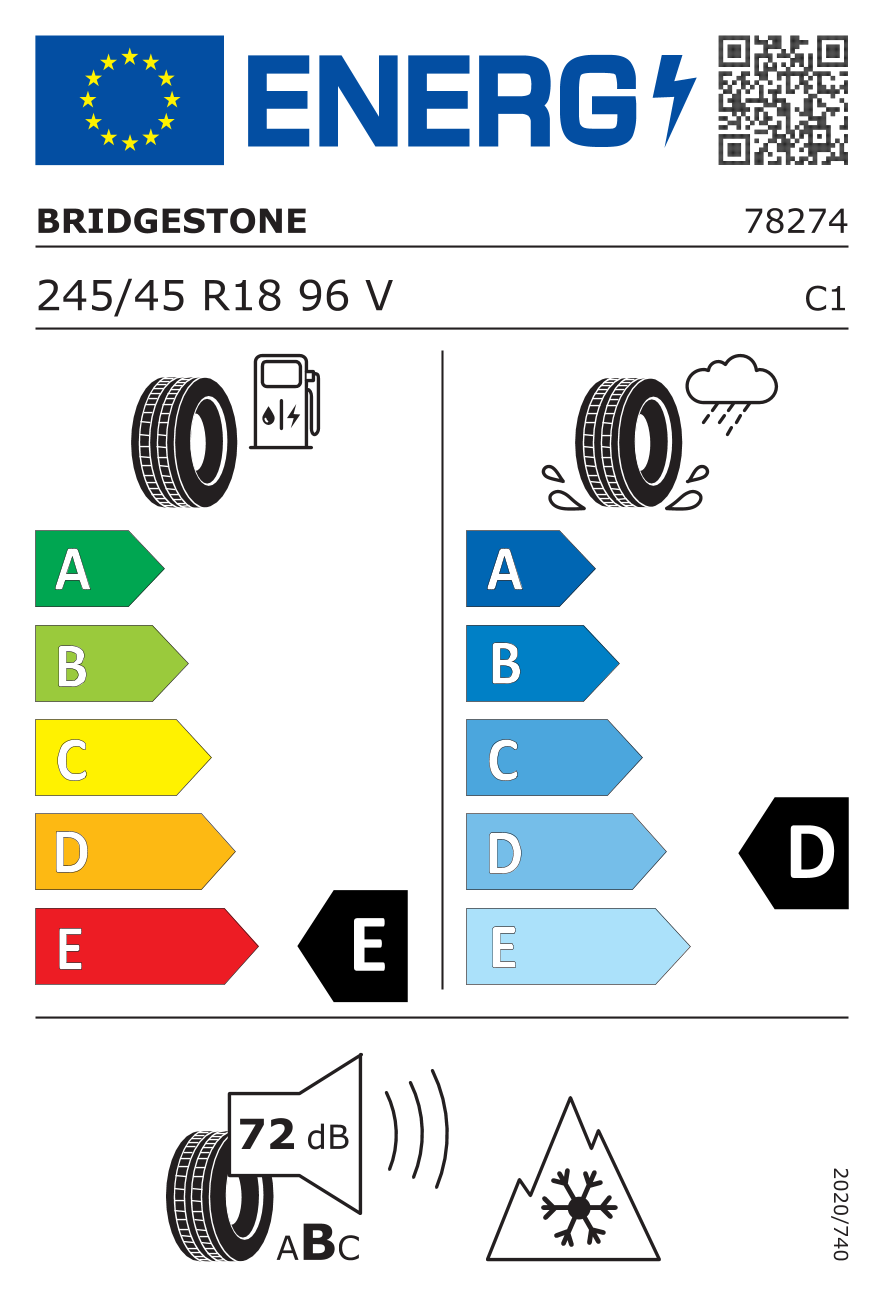 Etykieta opony 78274