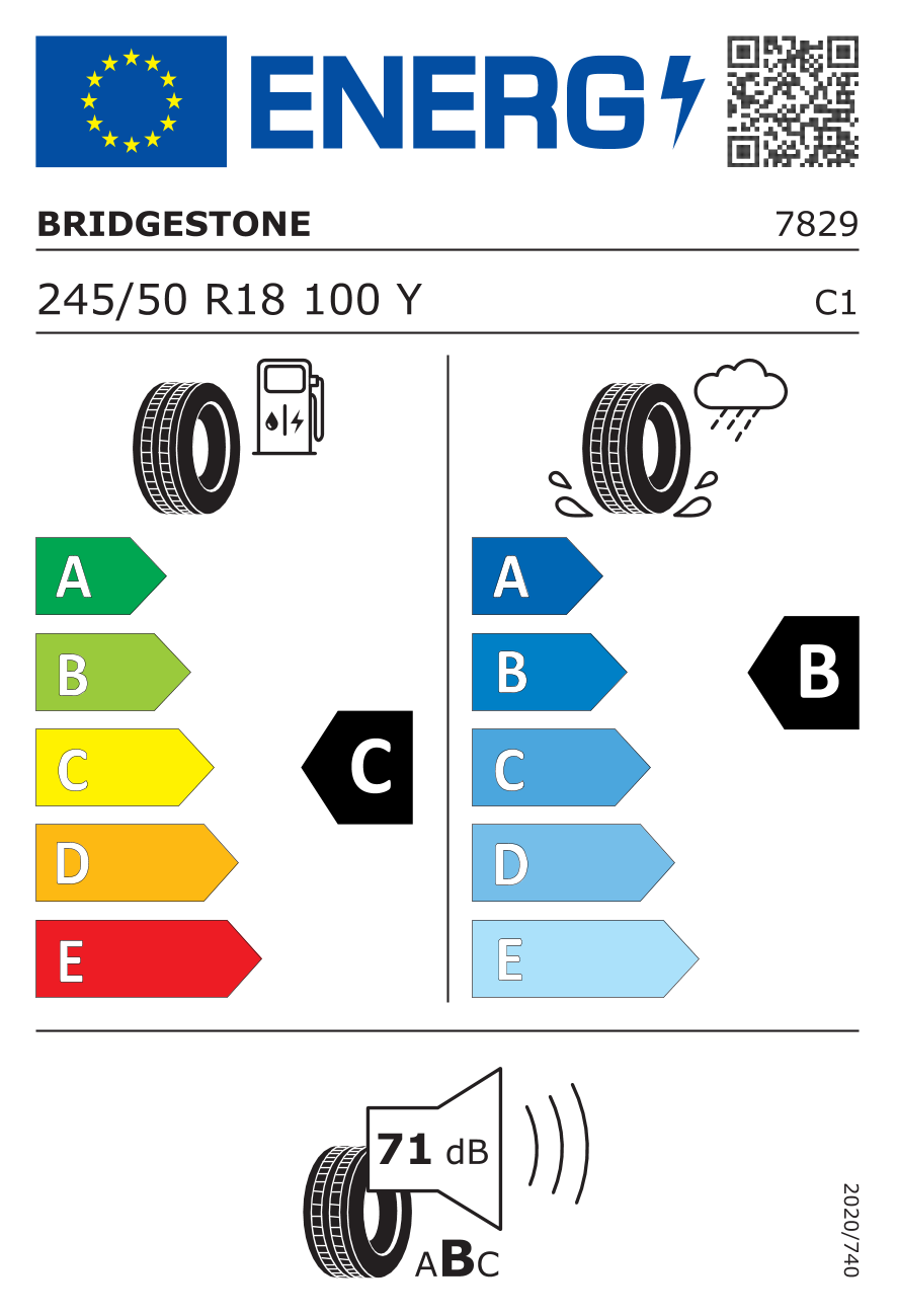 Etykieta opony 7829