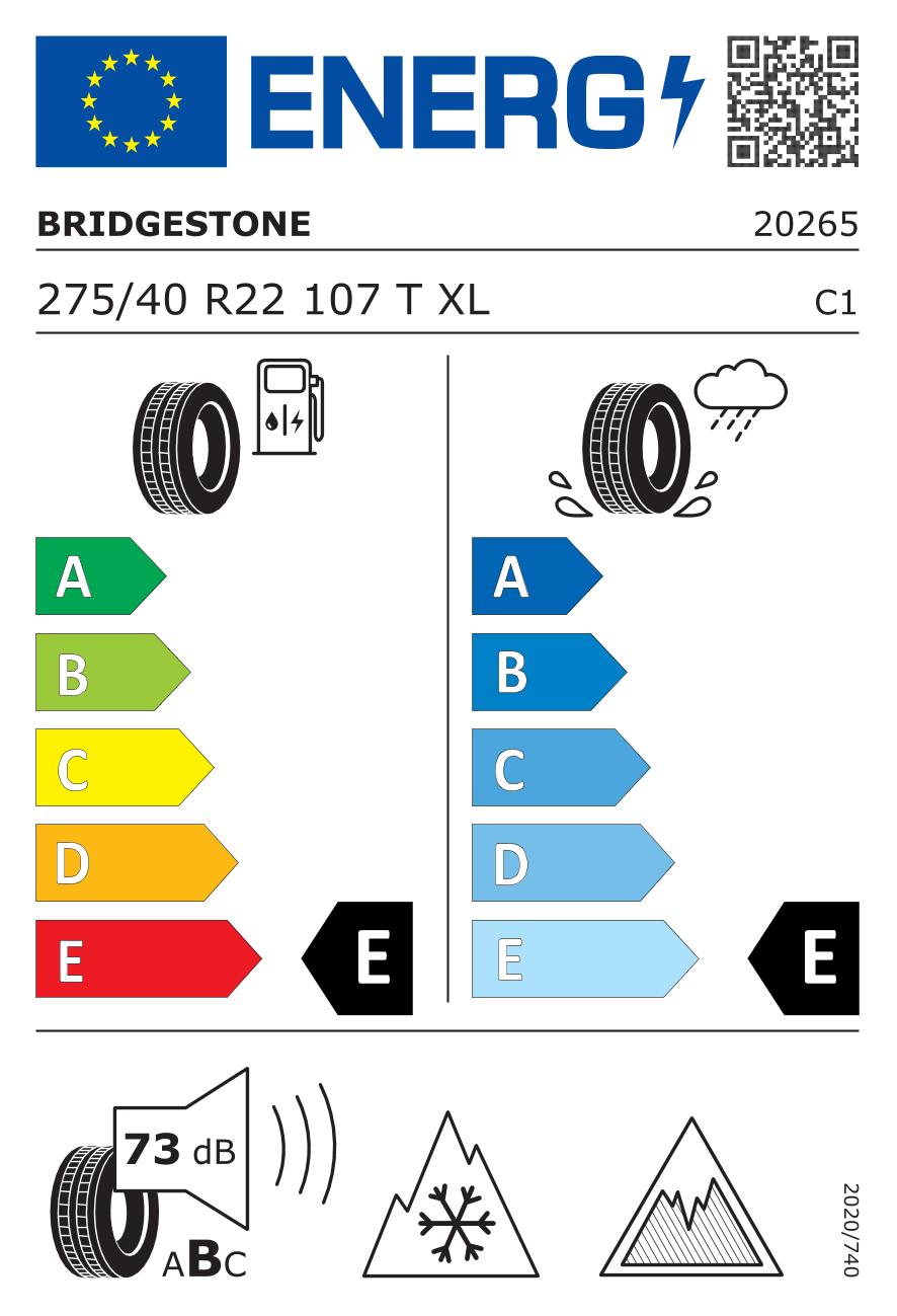 Etykieta opony 20265
