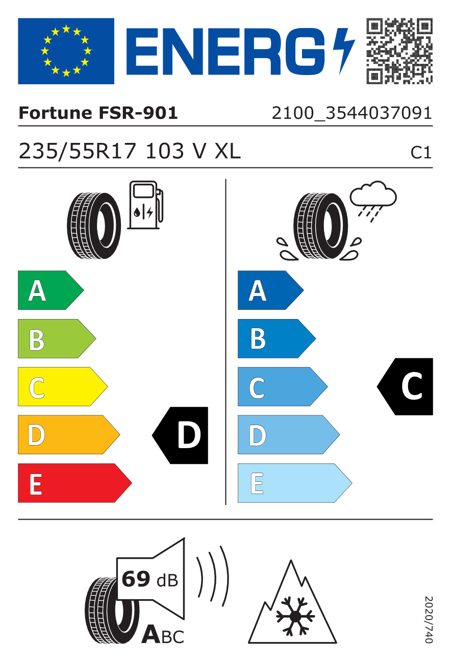 Etykieta opony 3544037091