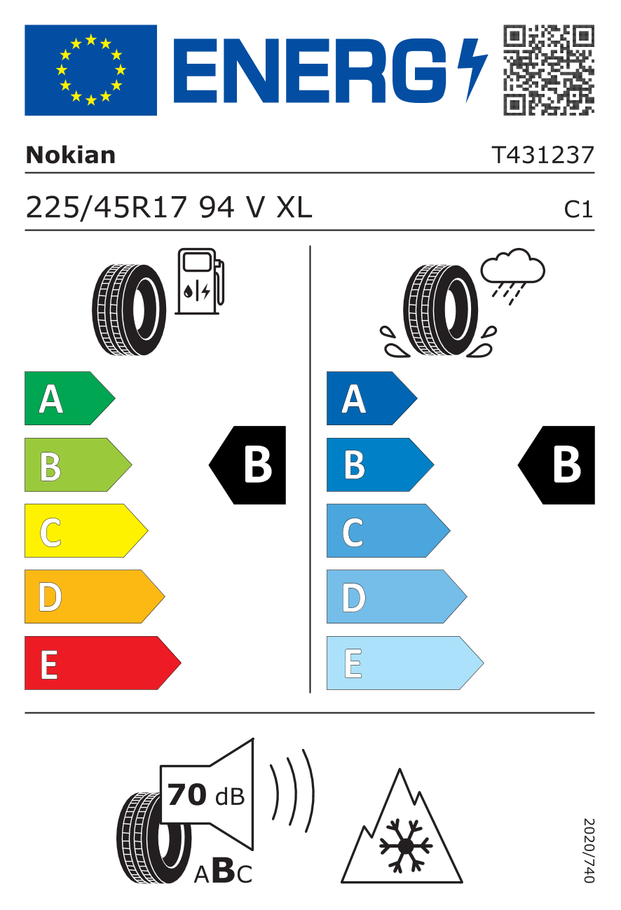 Etykieta opony T431237