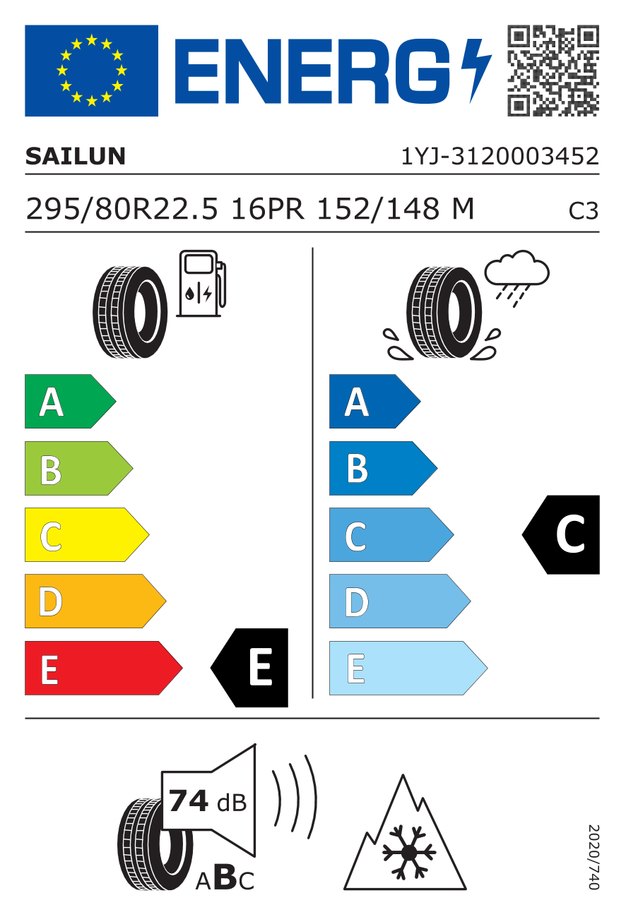 Etykieta opony 3120003452