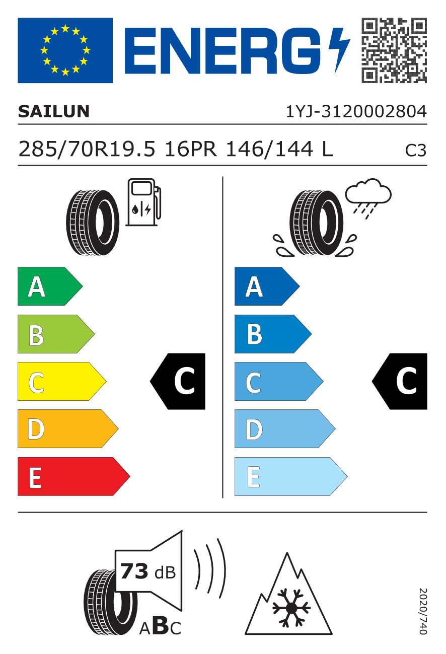 Etykieta opony 3120002804