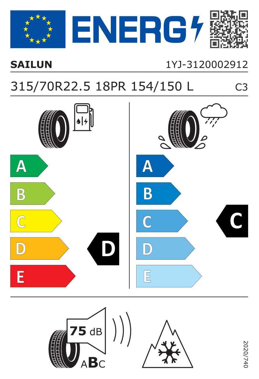 Etykieta opony 3120003897