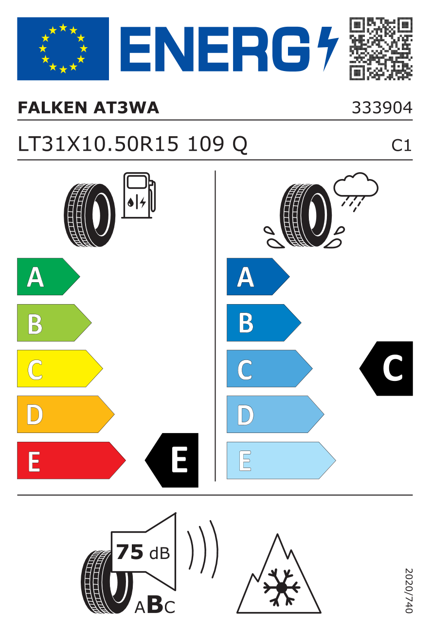 Etykieta opony 333904