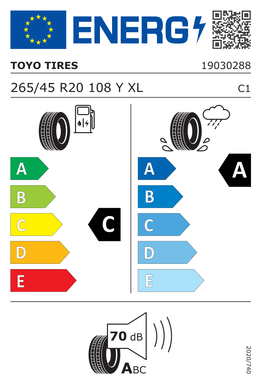 Etykieta opony 4020100