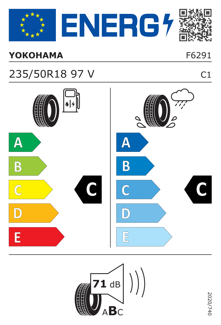 Etykieta opony F6291
