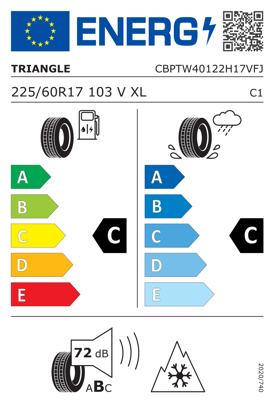 Etykieta opony CBPTW40122H17VFJ