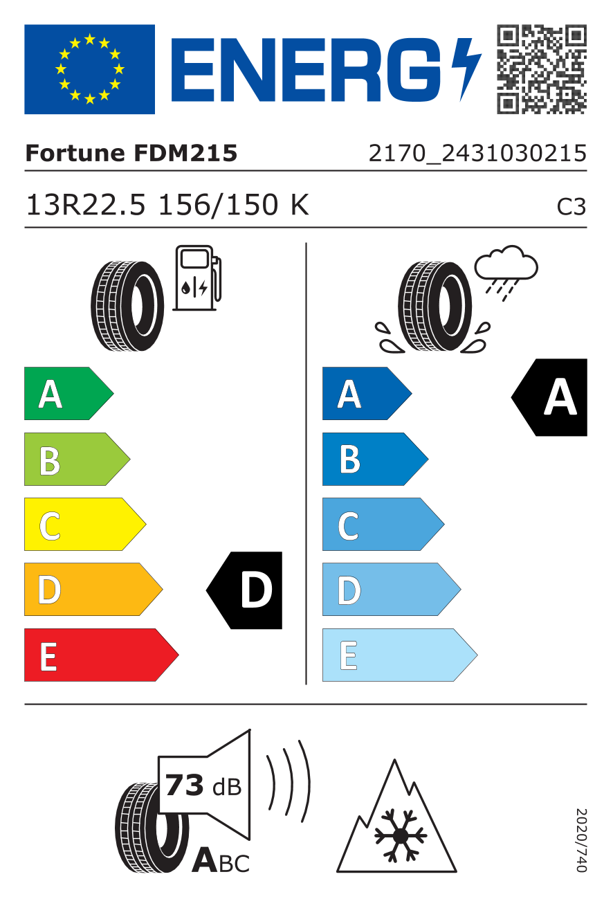 Etykieta opony 2431030215